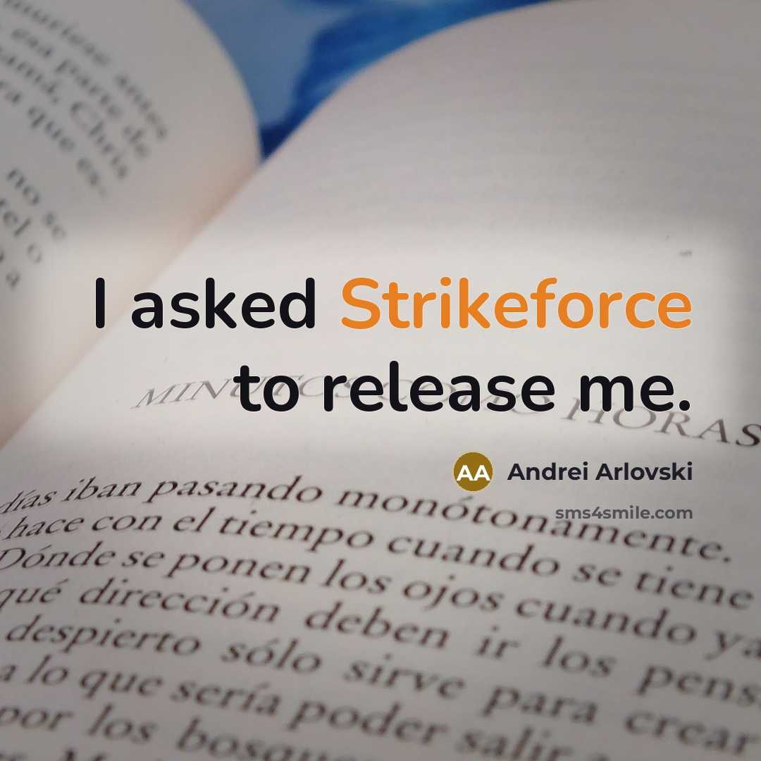 “I asked Strikeforce to release me.” quote by Andrei Arlovski