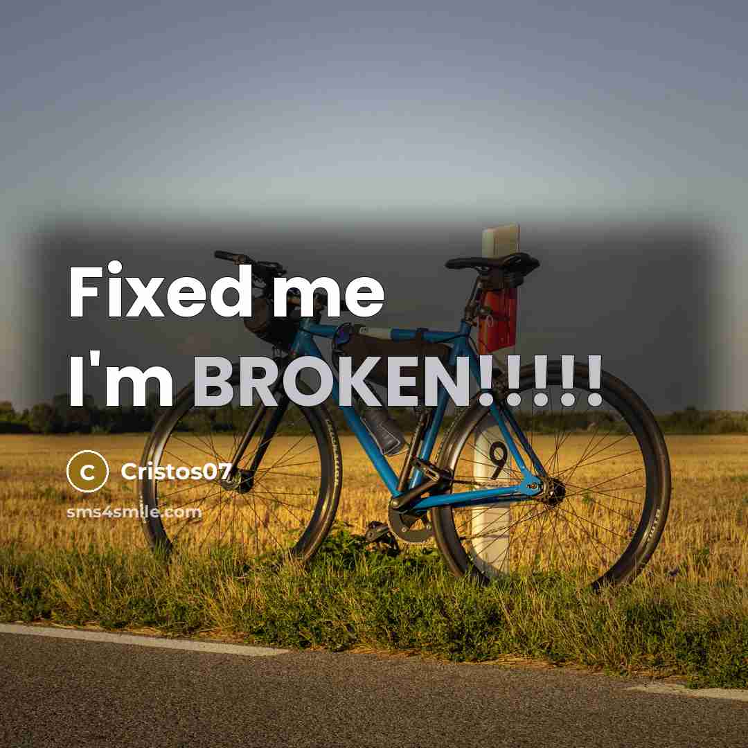 “Fixed me I'm BROKEN!!!!!” quote by Cristos07