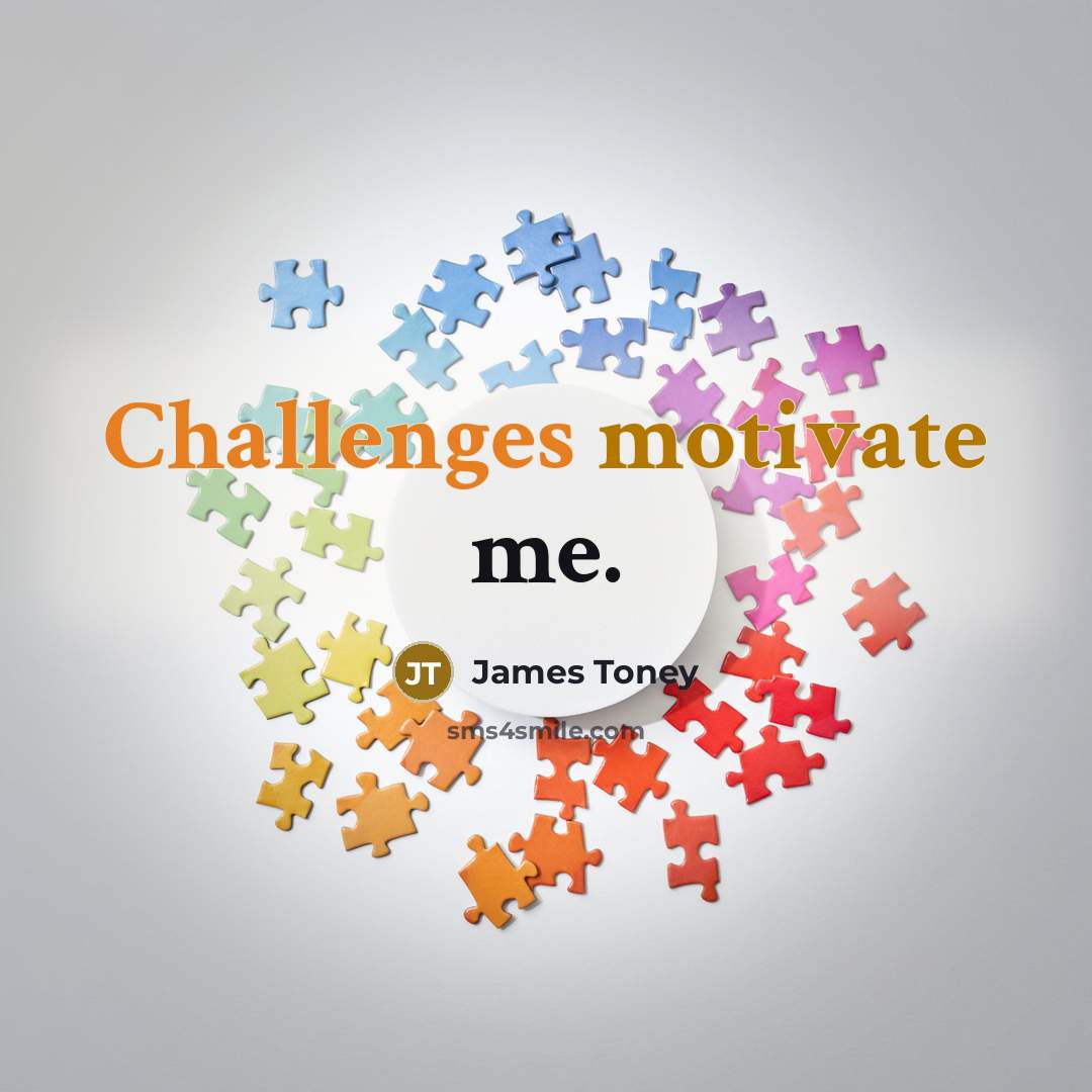 “Challenges motivate me.” quote by James Toney