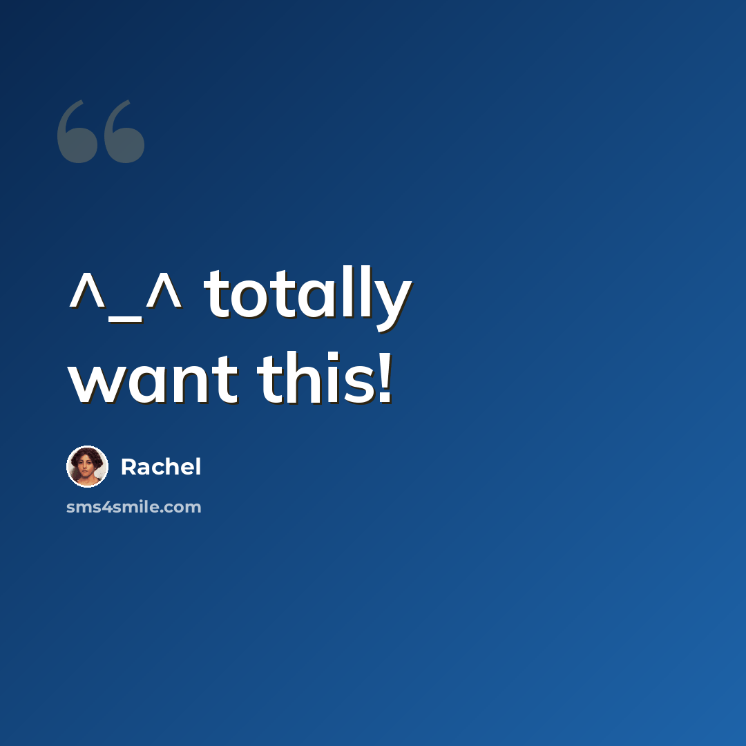 “^_^ totally want this!” quote by Rachel