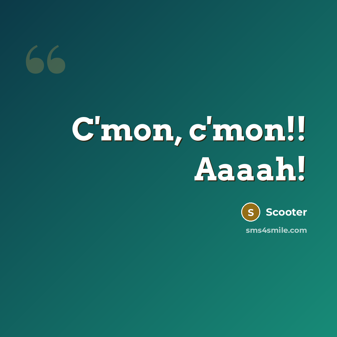 “C'mon, c'mon!! Aaaah!” quote by Scooter
