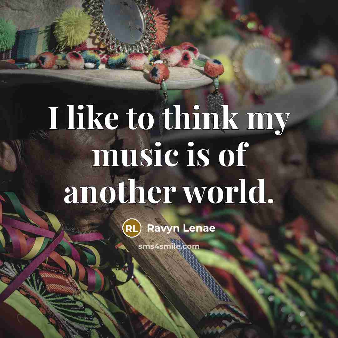 “I like to think my music is of another world.” quote by Ravyn Lenae