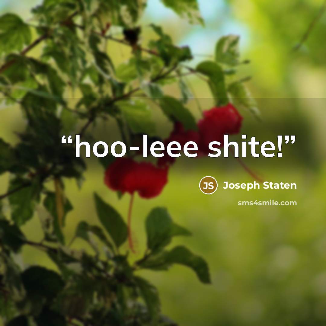 “hoo-leee shite!” quote by Joseph Staten