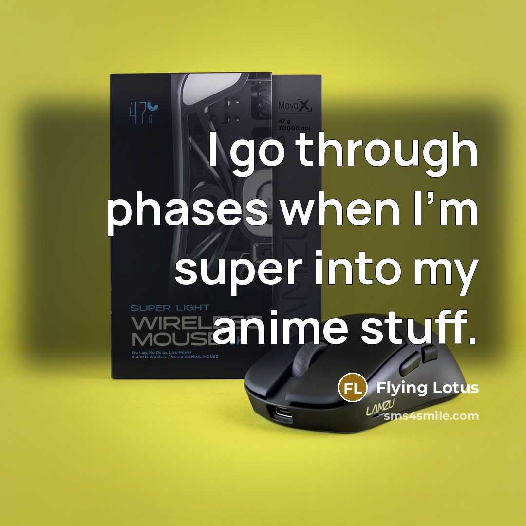 “I go through phases when I'm super into my anime stuff.” quote by Flying Lotus