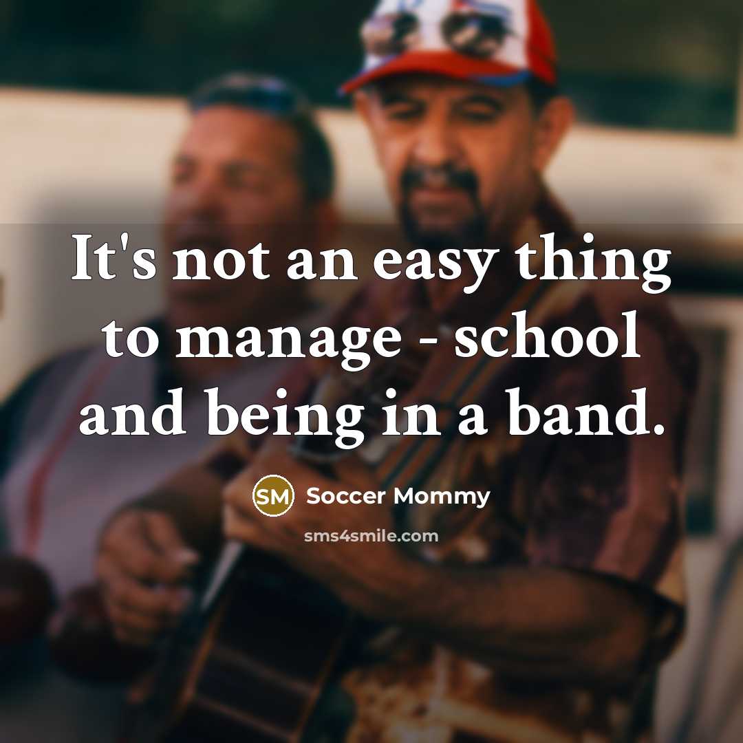 “It's not an easy thing to manage - school and being in a band.” quote by Soccer Mommy