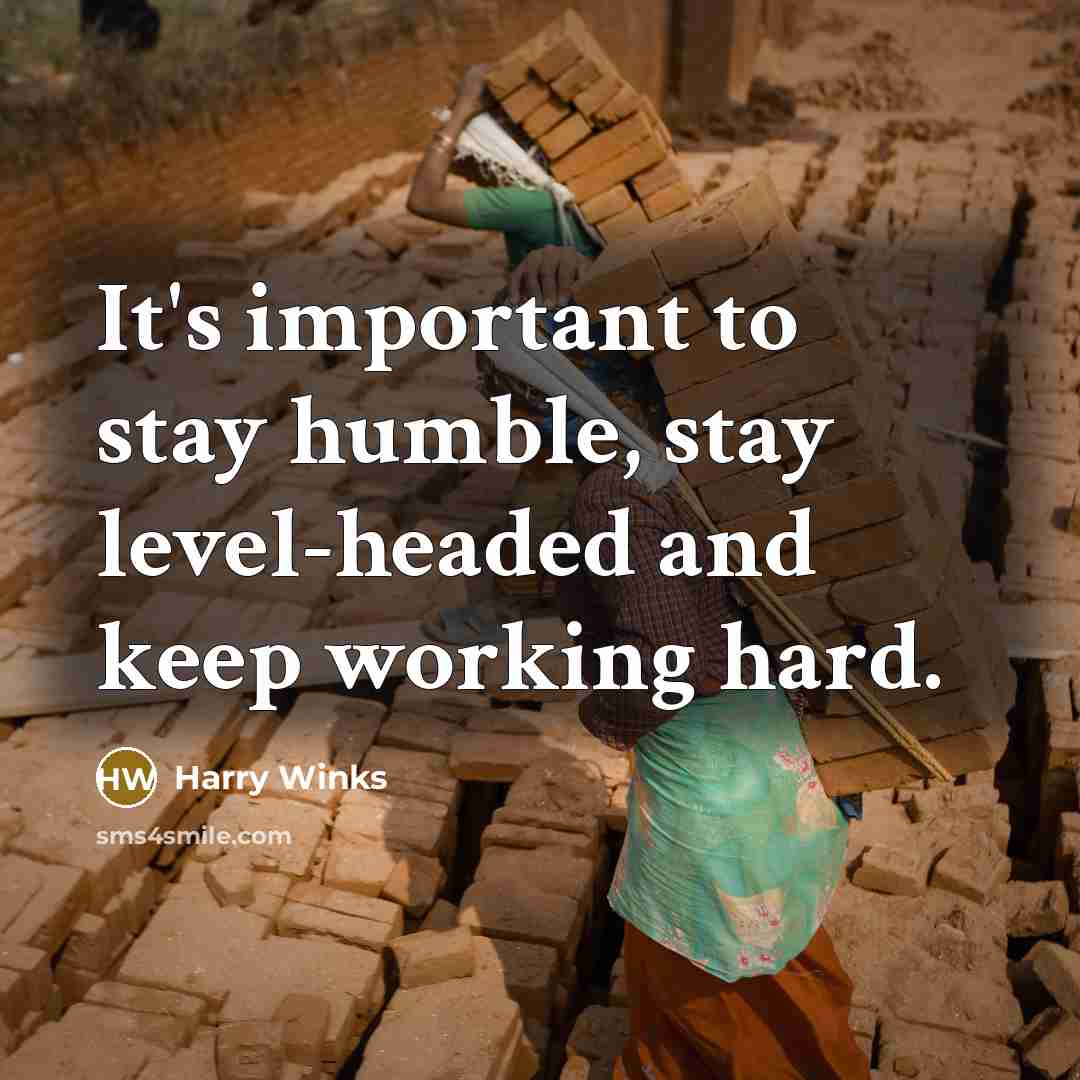 “It's important to stay humble, stay level-headed and keep working hard.” quote by Harry Winks