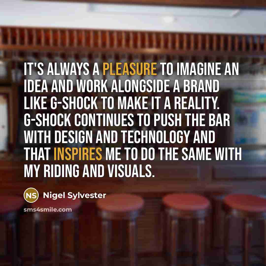 “It's always a pleasure to imagine an idea and work alongside a brand like G-Shock to make it a reality. G-Shock continues to push the bar with design and technology and that inspires me to do the same with my riding and visuals.” quote by Nigel Sylvester