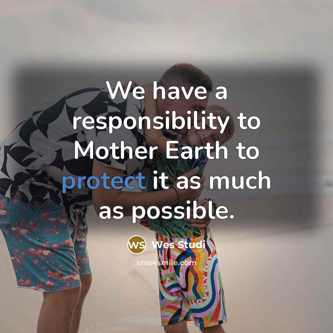 “We have a responsibility to Mother Earth to protect it as much as possible.” quote by Wes Studi