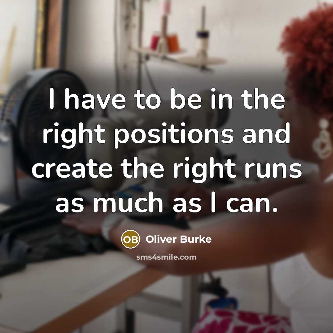 “I have to be in the right positions and create the right runs as much as I can.” quote by Oliver Burke