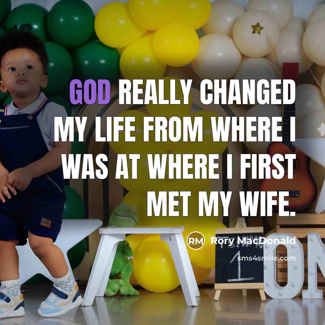 “God really changed my life from where I was at where I first met my wife.” quote by Rory MacDonald
