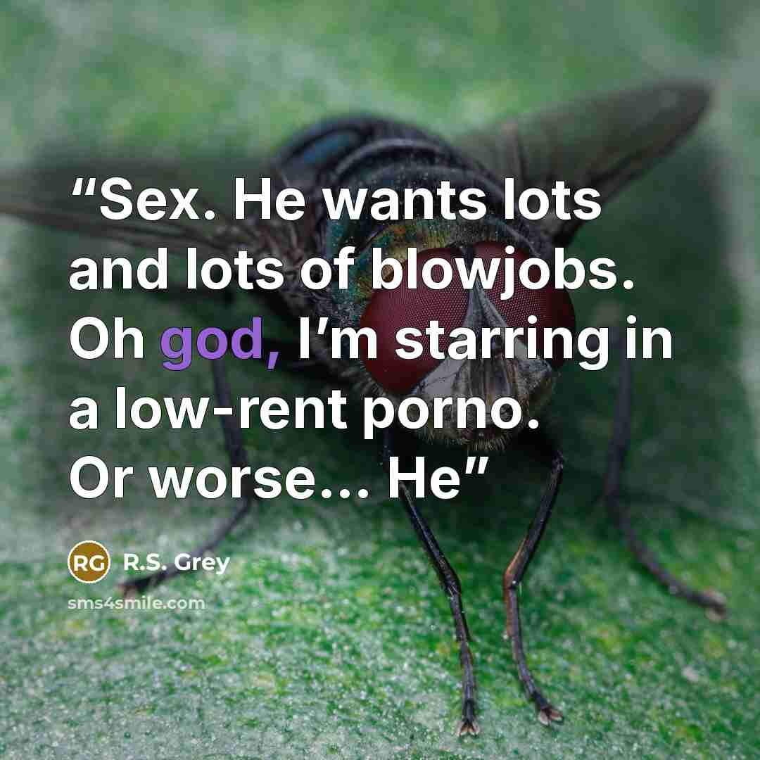 “Sex. He wants lots and lots of blowjobs. Oh god, I’m starring in a low-rent porno. Or worse… He” quote by R.S. Grey