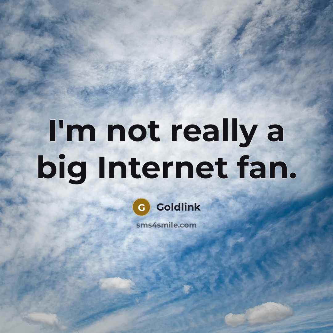 “I'm not really a big Internet fan.” quote by Goldlink