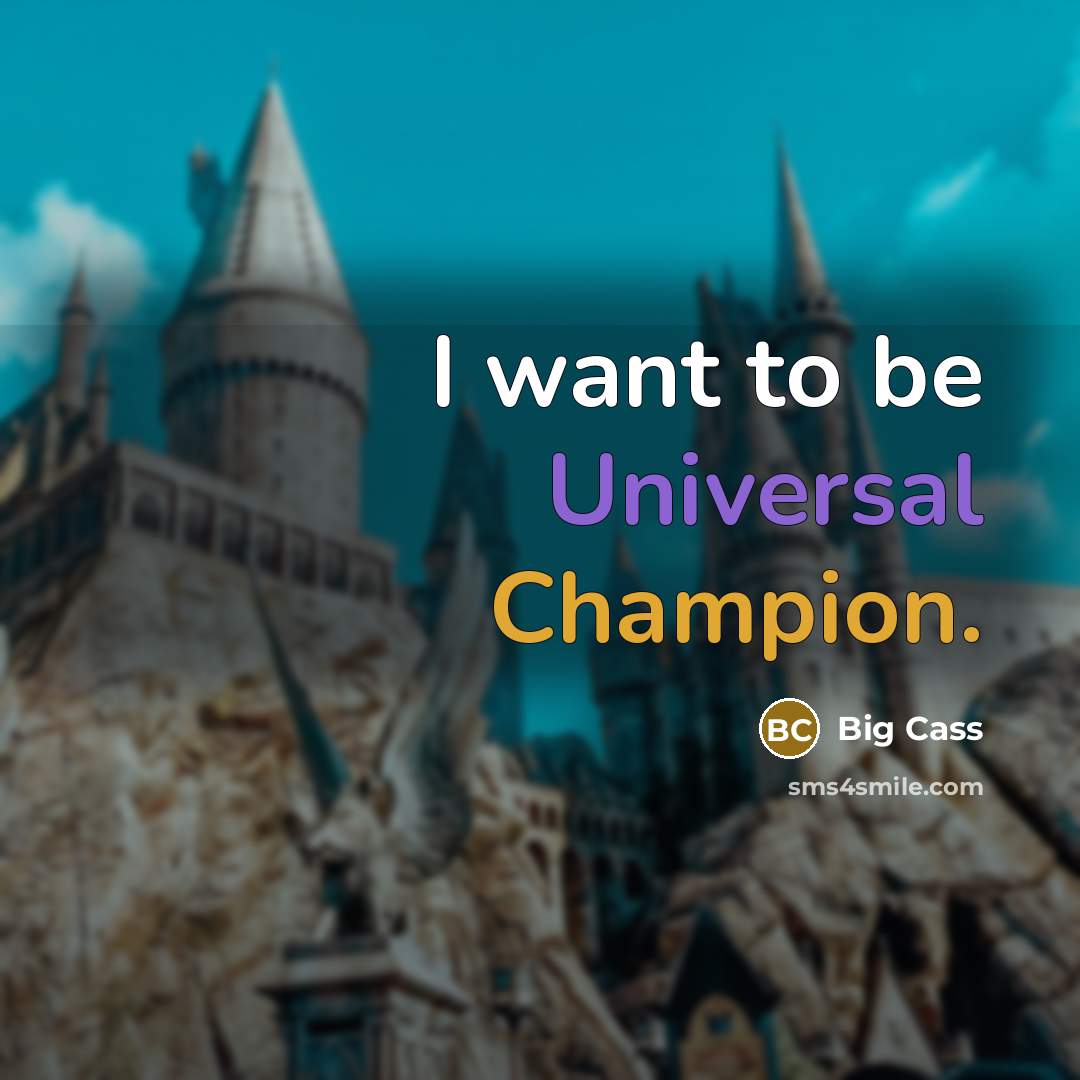 “I want to be Universal Champion.” quote by Big Cass