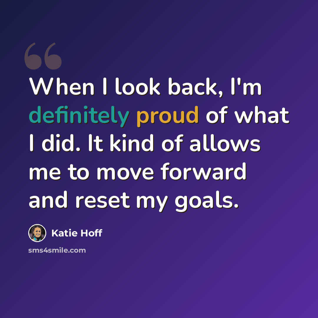 “When I look back, I'm definitely proud of what I did. It kind of allows me to move forward and reset my goals.” quote by Katie Hoff