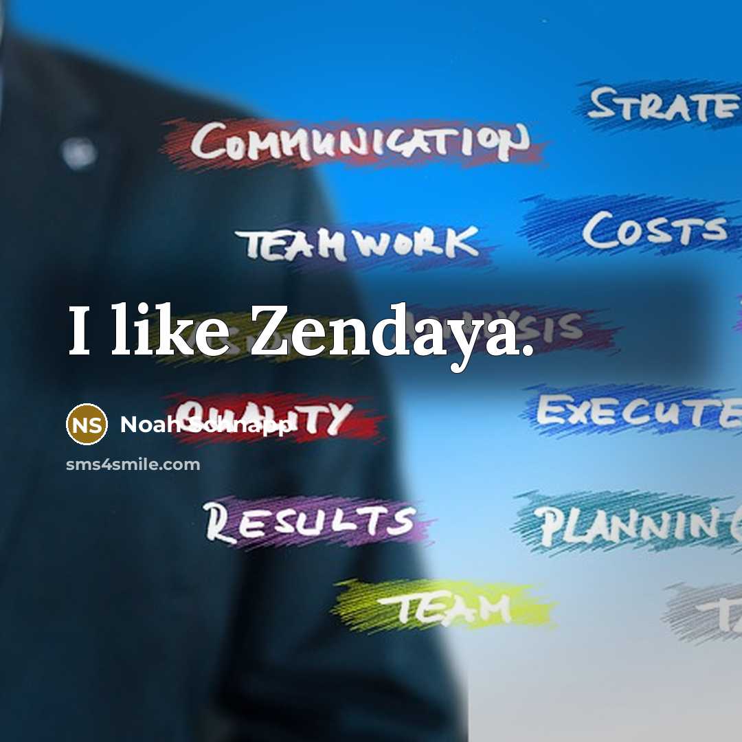 “I like Zendaya.” quote by Noah Schnapp