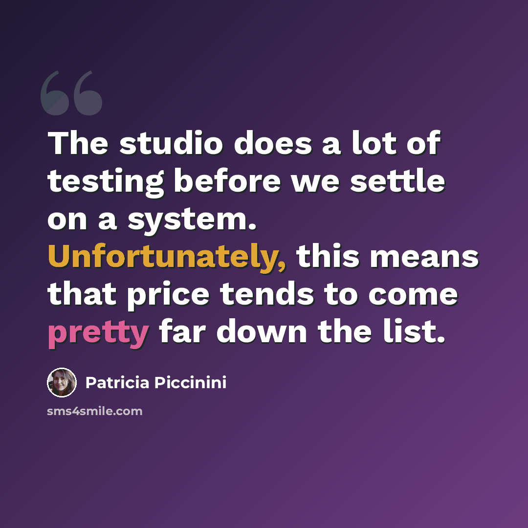 “The studio does a lot of testing before we settle on a system. Unfortunately, this means that price tends to come pretty far down the list.” quote by Patricia Piccinini