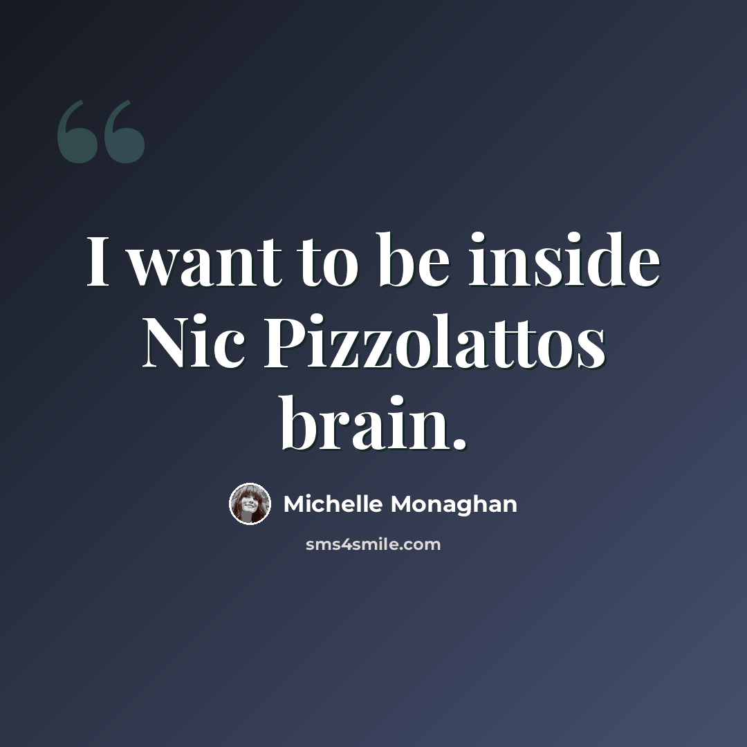 “I want to be inside Nic Pizzolattos brain.” quote by Michelle Monaghan