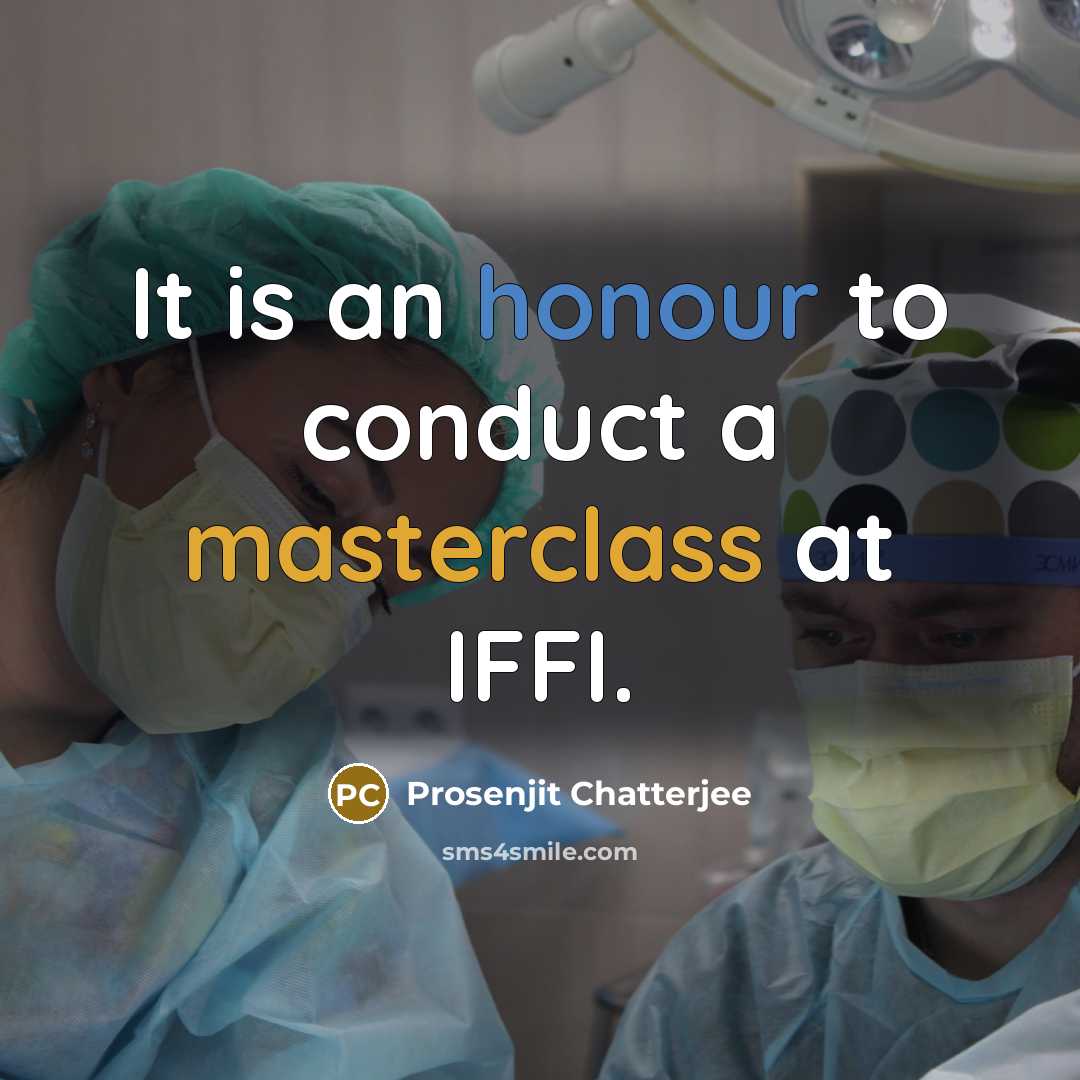 “It is an honour to conduct a masterclass at IFFI.” quote by Prosenjit Chatterjee