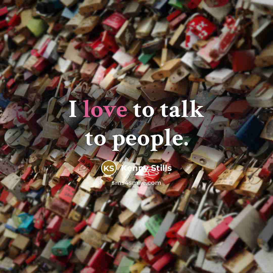 “I love to talk to people.” quote by Kenny Stills