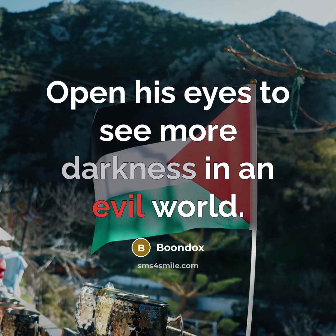 “Open his eyes to see more darkness in an evil world.” quote by Boondox