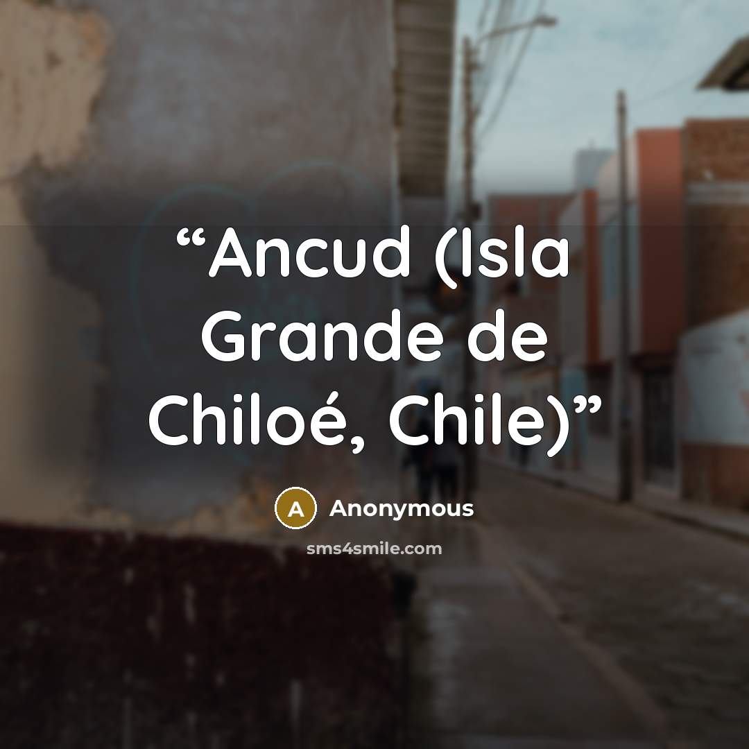 “Ancud (Isla Grande de Chiloé, Chile)” quote by Anonymous