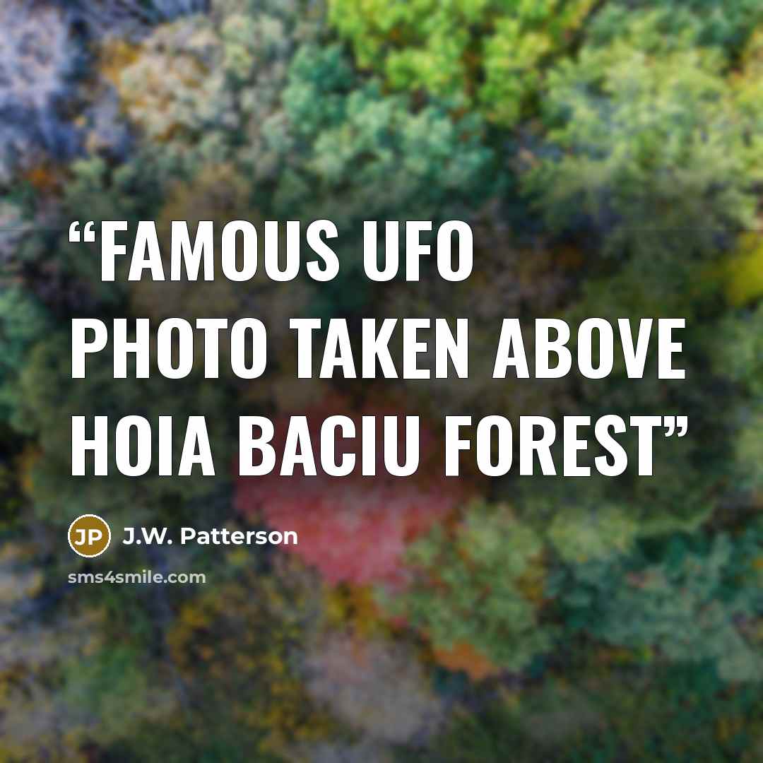 “Famous UFO Photo taken above Hoia Baciu Forest” quote by J.W. Patterson