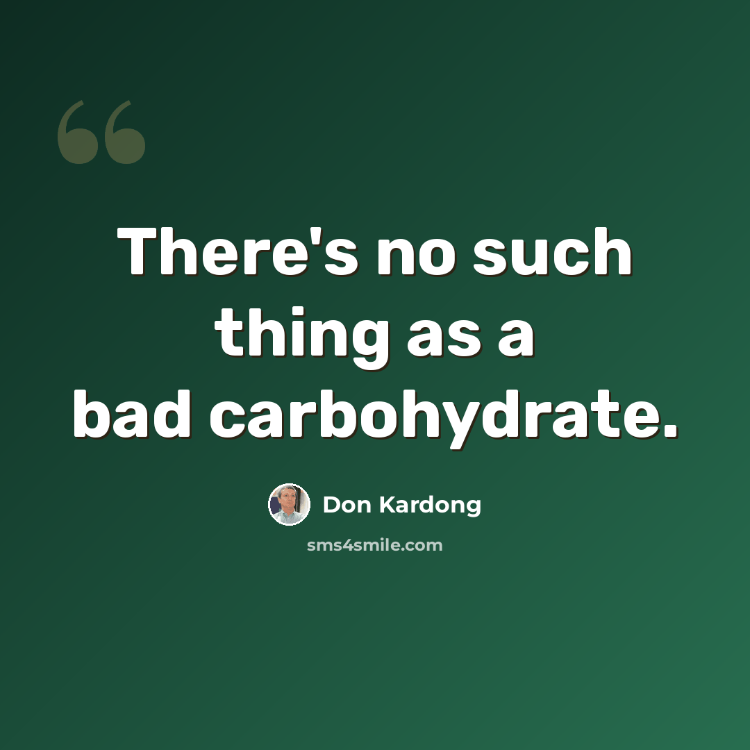 “There's no such thing as a bad carbohydrate.” quote by Don Kardong