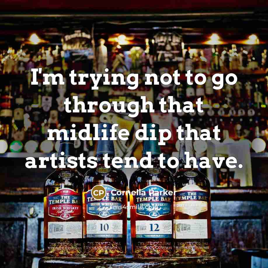 “I'm trying not to go through that midlife dip that artists tend to have.” quote by Cornelia Parker