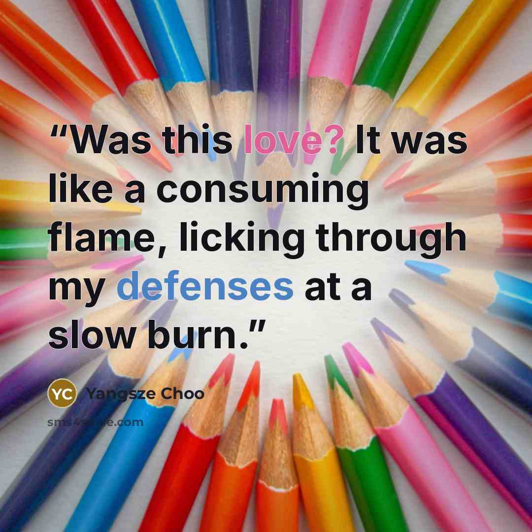 “Was this love? It was like a consuming flame, licking through my defenses at a slow burn.” quote by Yangsze Choo