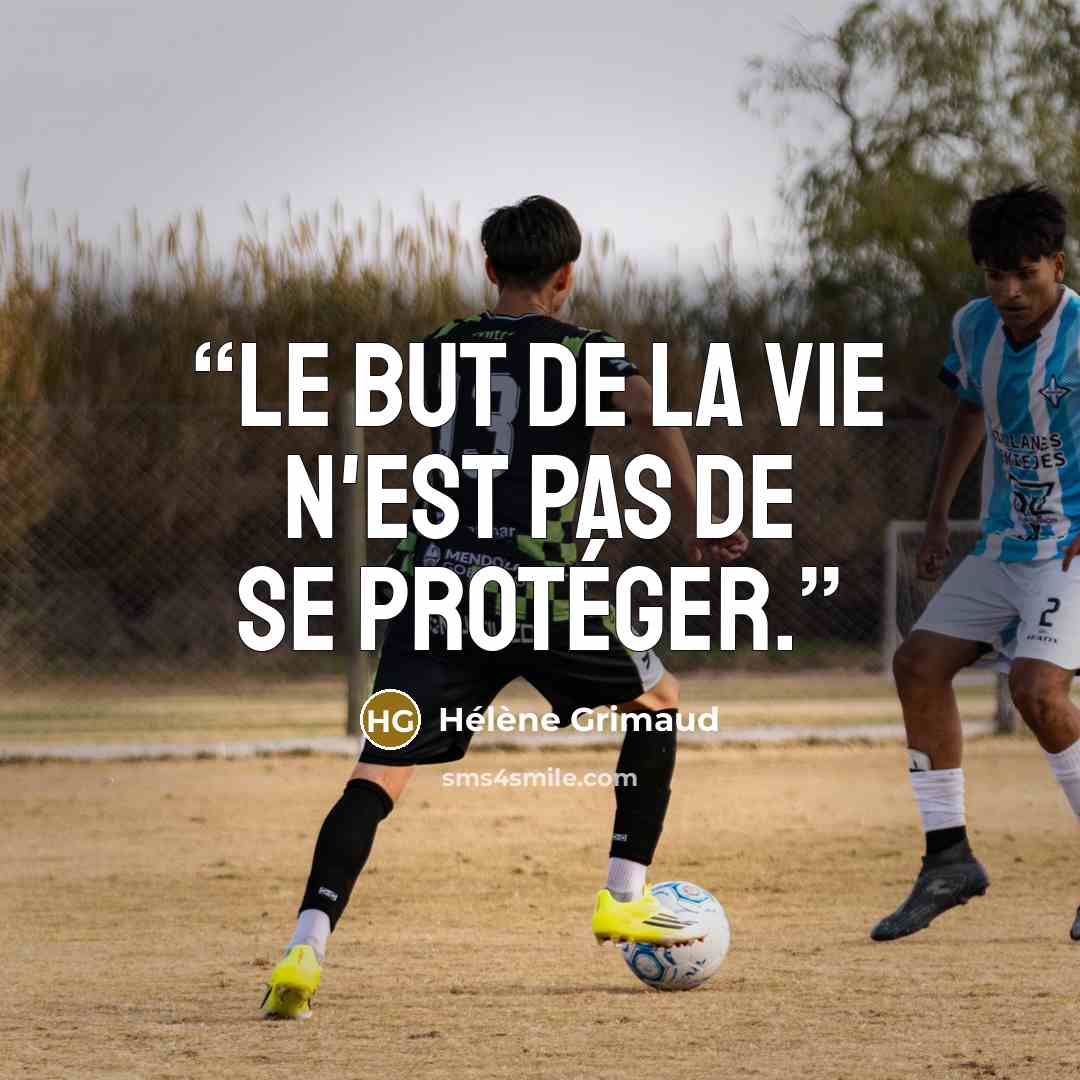 “Le but de la vie n'est pas de se protéger.” quote by Hélène Grimaud