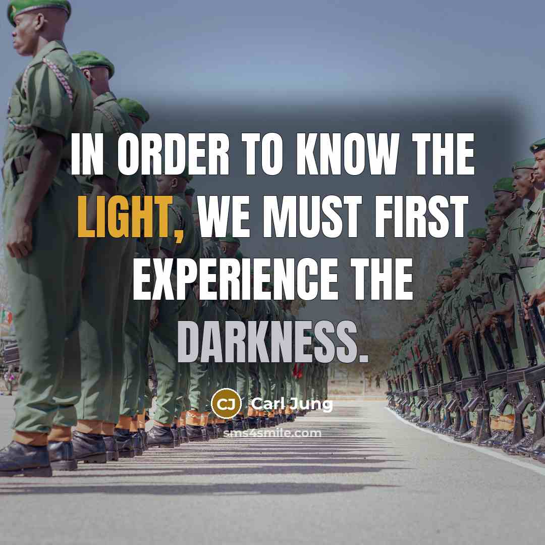 “In order to know the light, we must first experience the darkness.” quote by Carl Jung