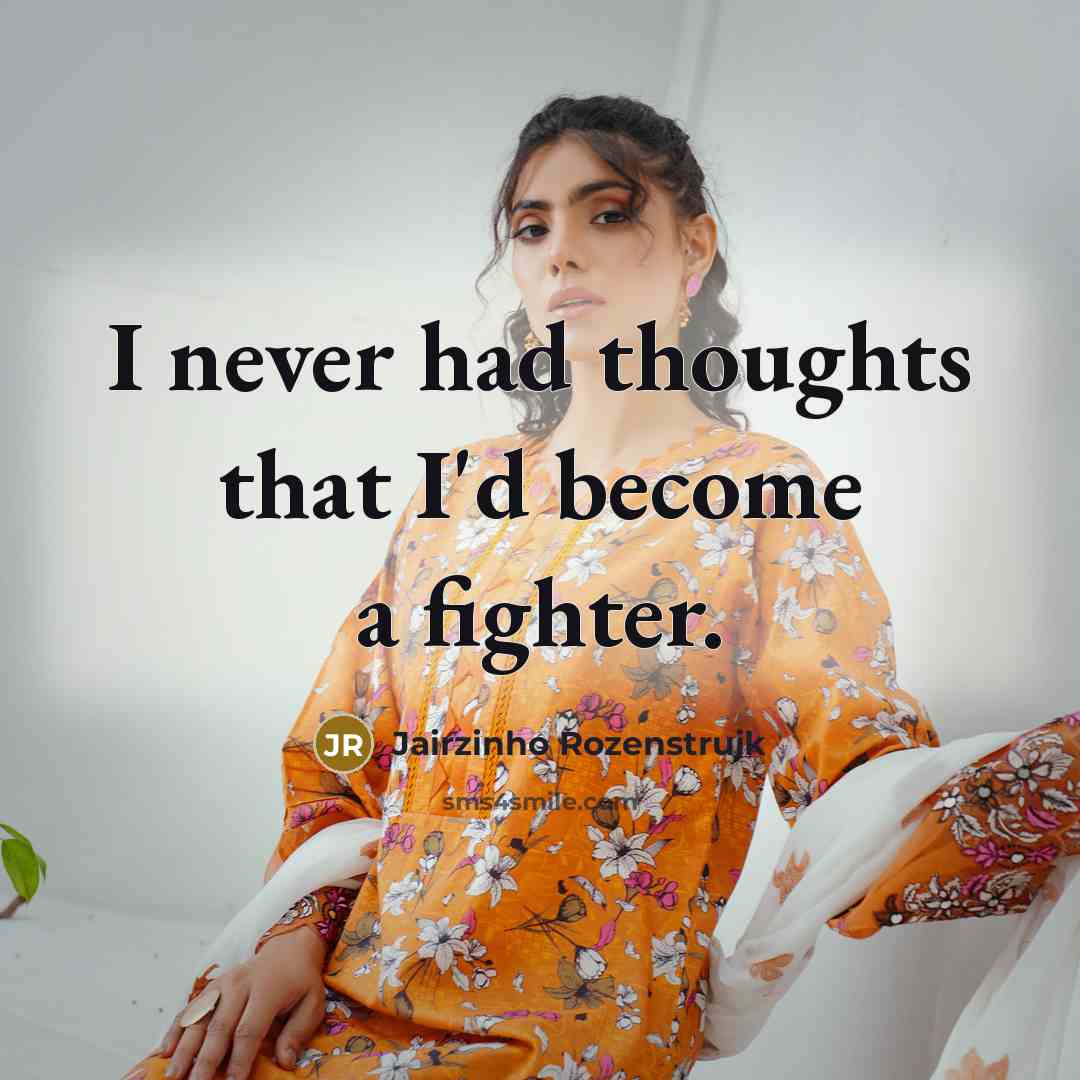 “I never had thoughts that I'd become a fighter.” quote by Jairzinho Rozenstruik