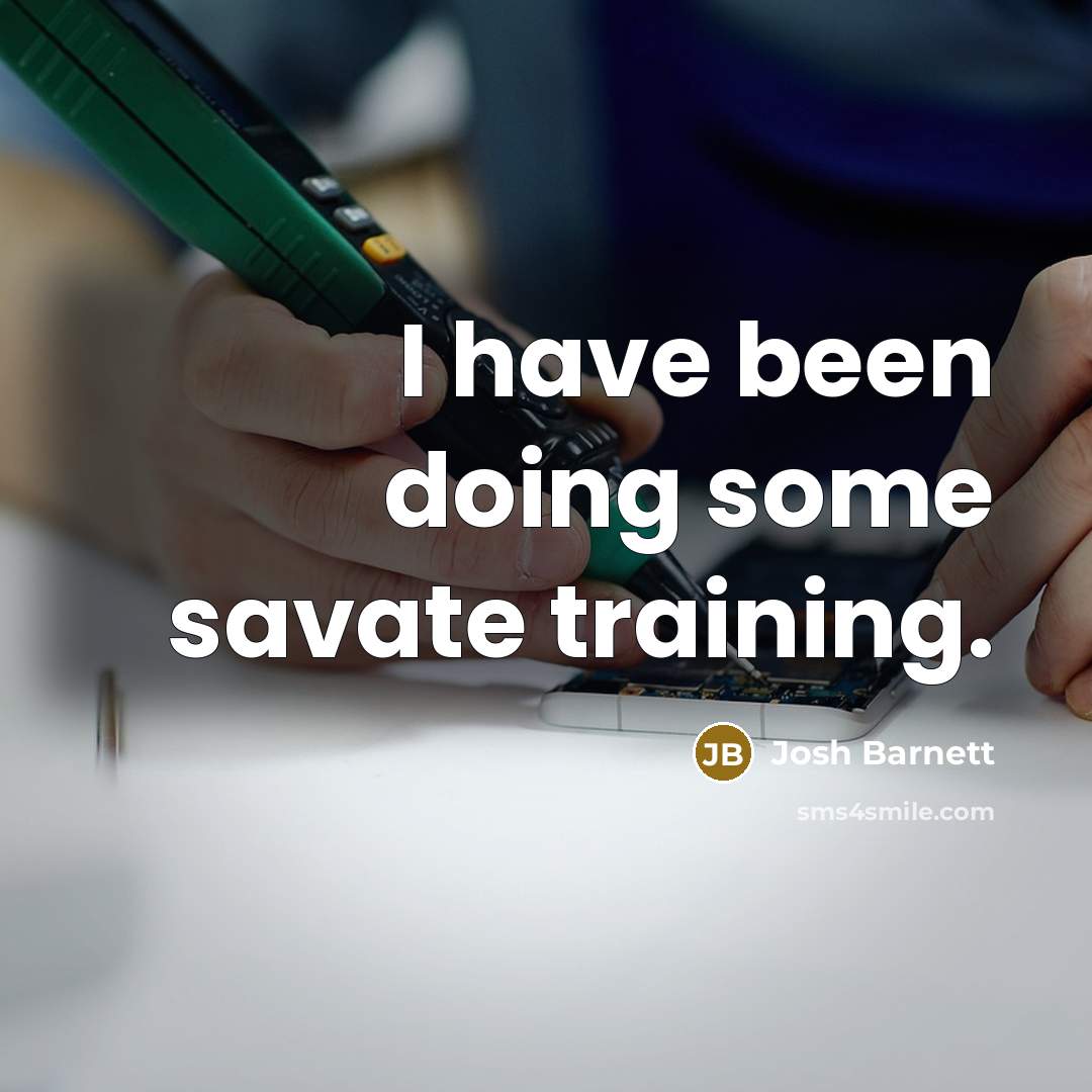“I have been doing some savate training.” quote by Josh Barnett