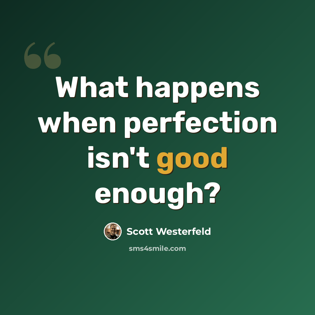 “What happens when perfection isn't good enough?” quote by Scott Westerfeld