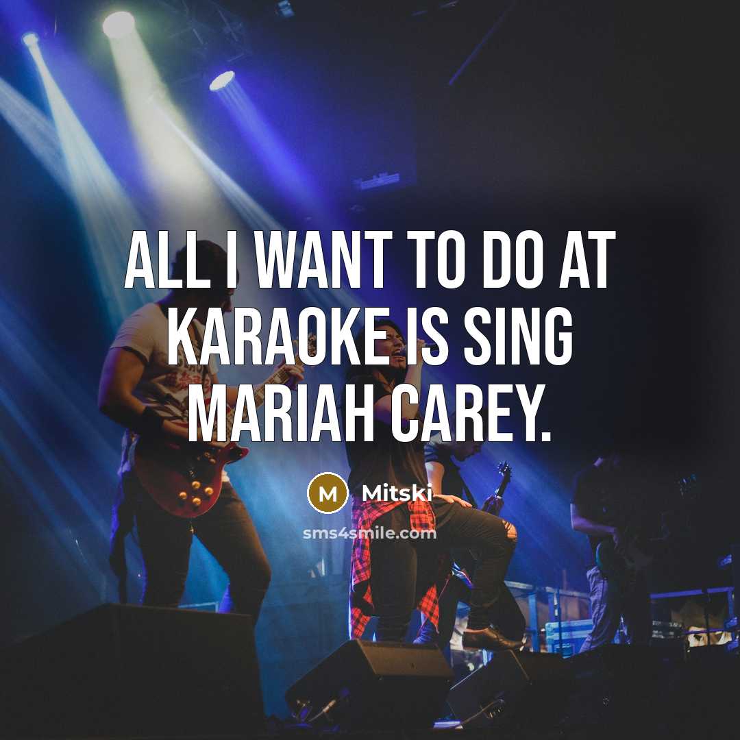 “All I want to do at karaoke is sing Mariah Carey.” quote by Mitski