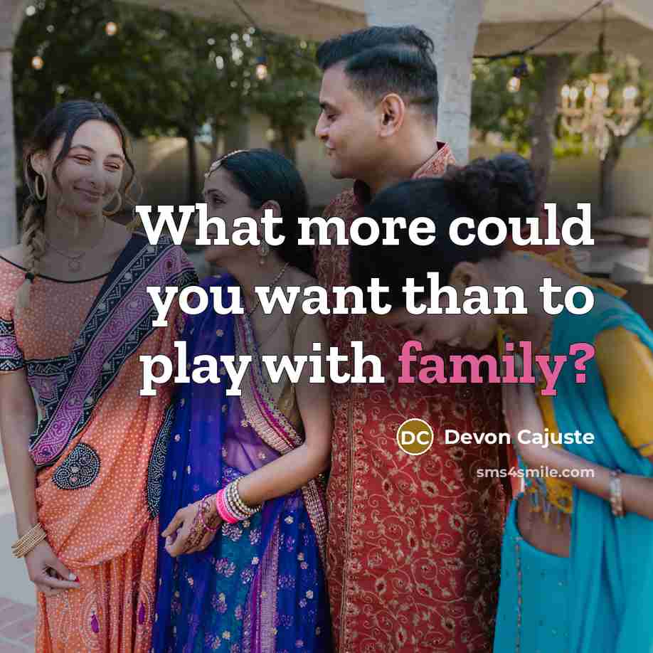 “What more could you want than to play with family?” quote by Devon Cajuste