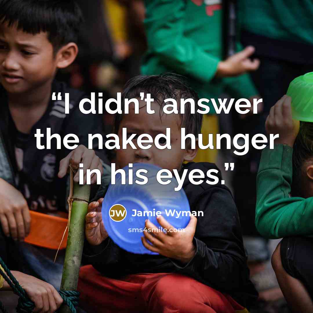 “I didn’t answer the naked hunger in his eyes.” quote by Jamie Wyman