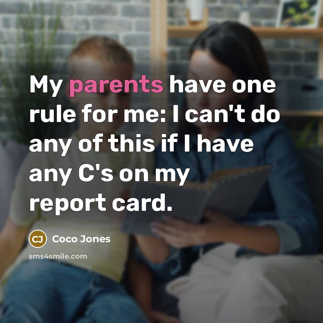 “My parents have one rule for me: I can't do any of this if I have any C's on my report card.” quote by Coco Jones