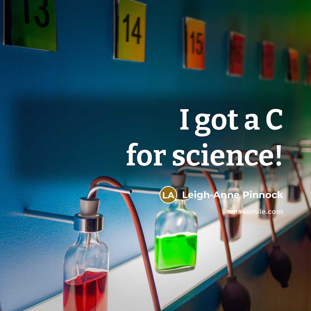 “I got a C for science!” quote by Leigh-Anne Pinnock