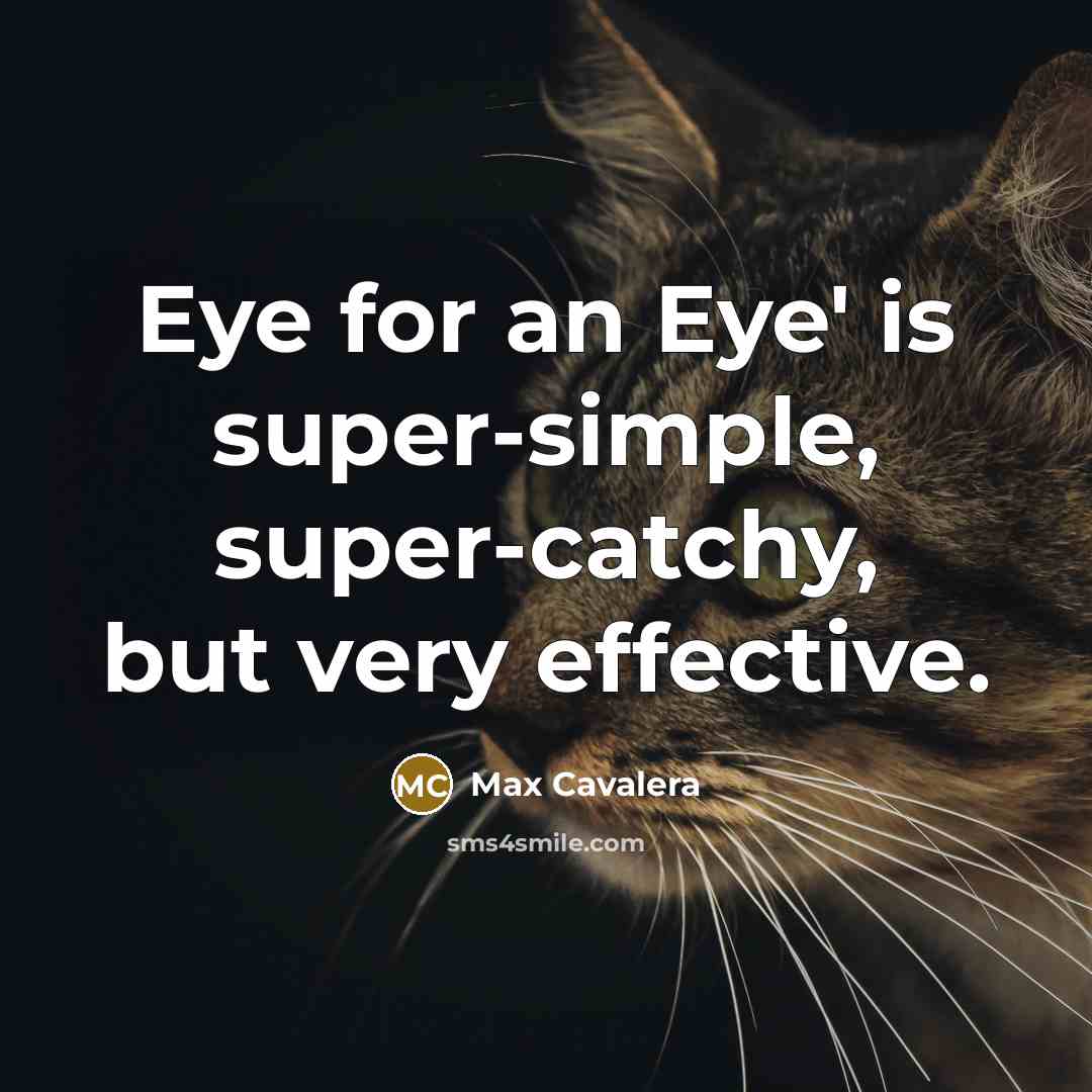 “Eye for an Eye' is super-simple, super-catchy, but very effective.” quote by Max Cavalera