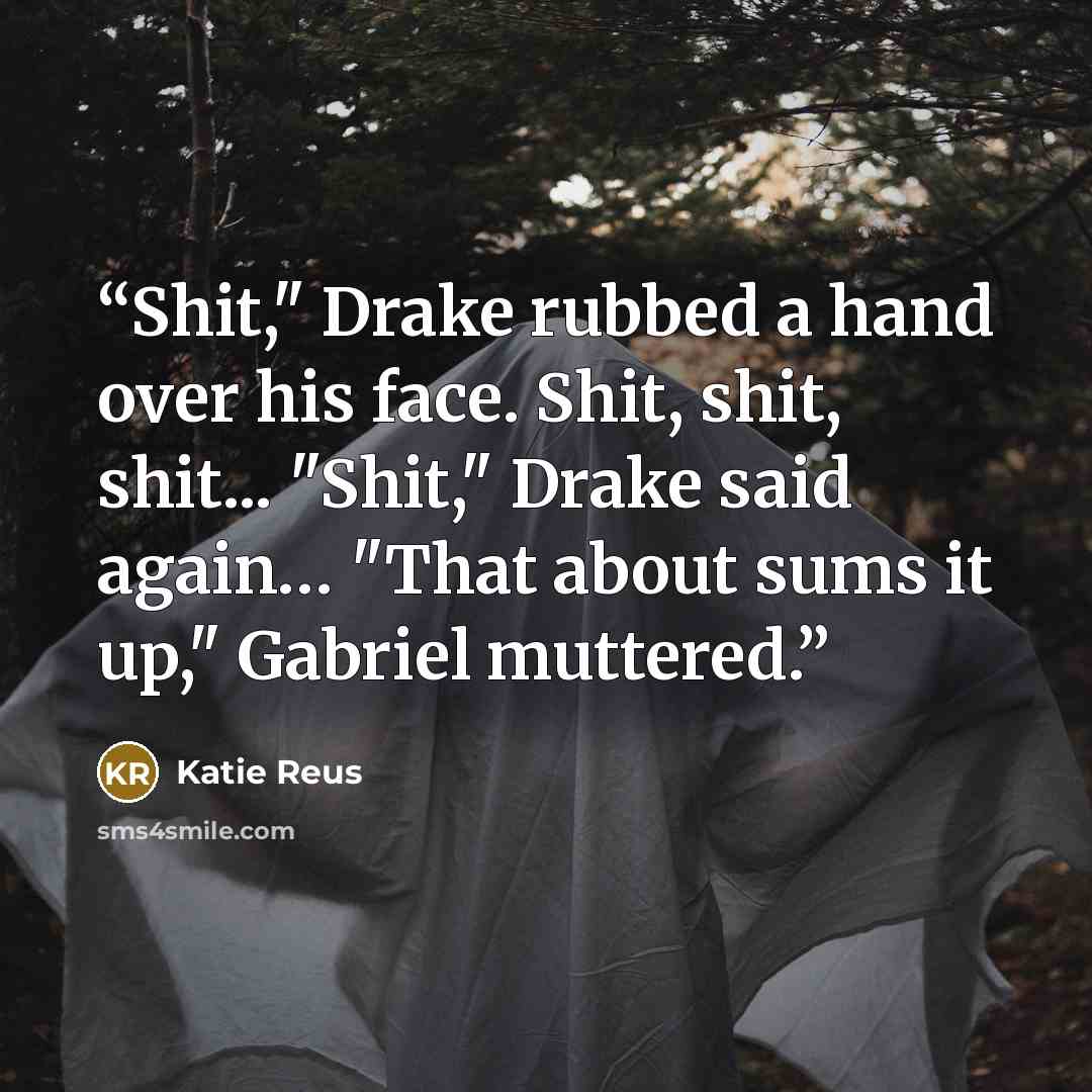 “Shit," Drake rubbed a hand over his face. Shit, shit, shit... "Shit," Drake said again… "That about sums it up," Gabriel muttered.” quote by Katie Reus