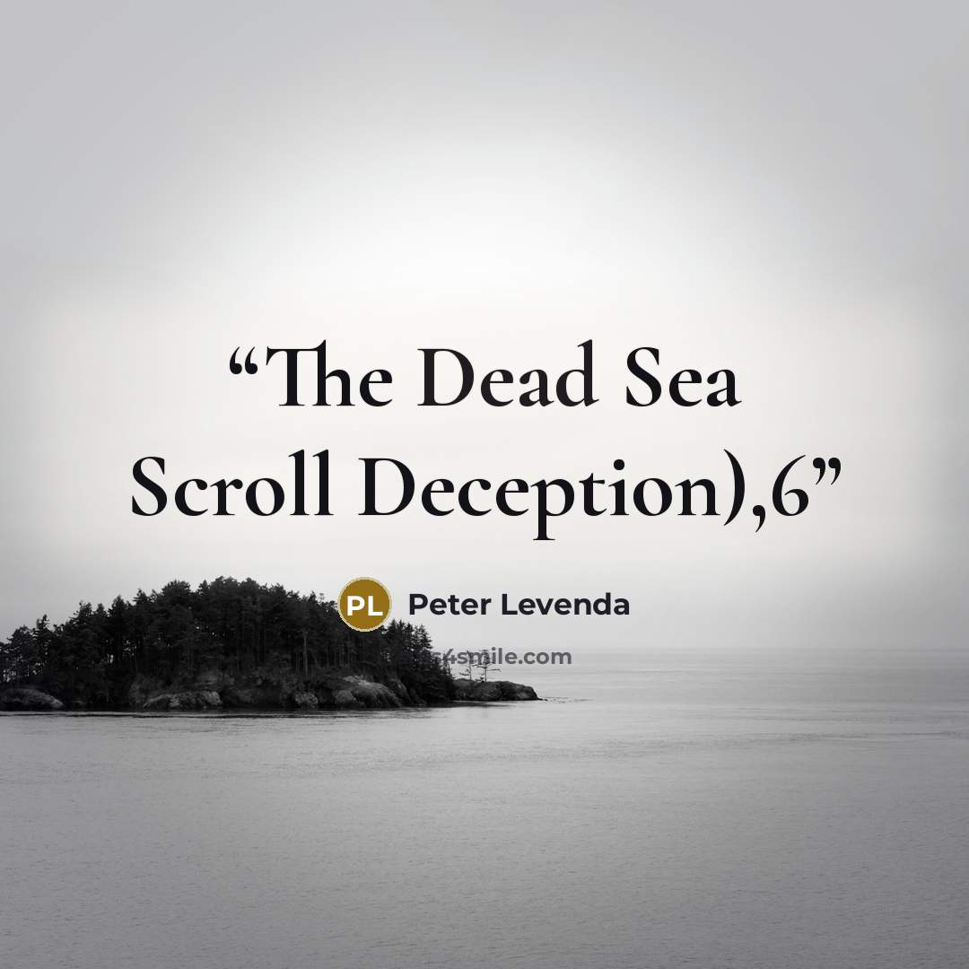 “The Dead Sea Scroll Deception),6” quote by Peter Levenda