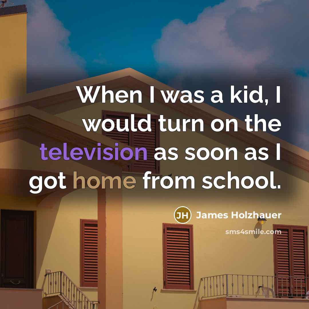 “When I was a kid, I would turn on the television as soon as I got home from school.” quote by James Holzhauer