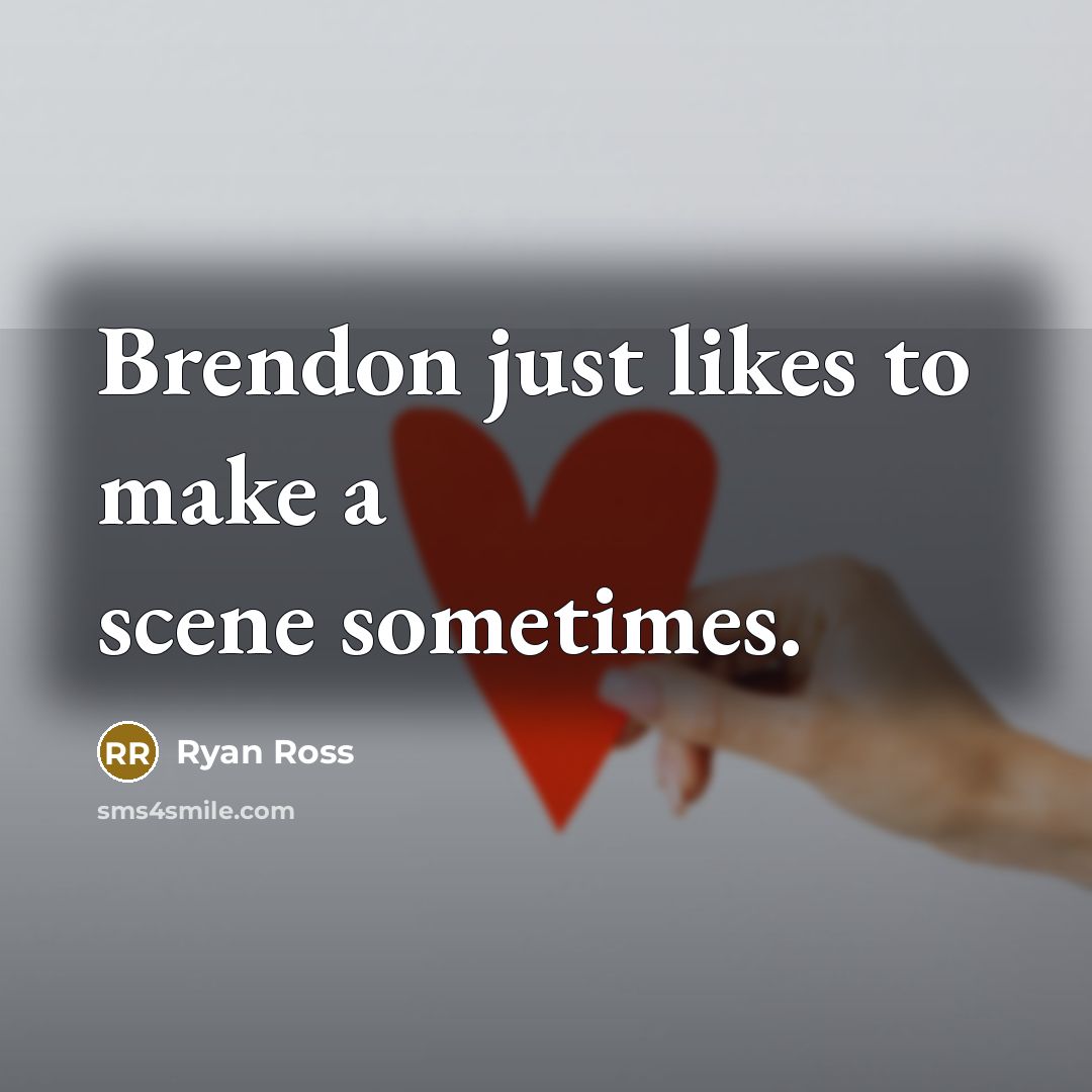 “Brendon just likes to make a scene sometimes.” quote by Ryan Ross
