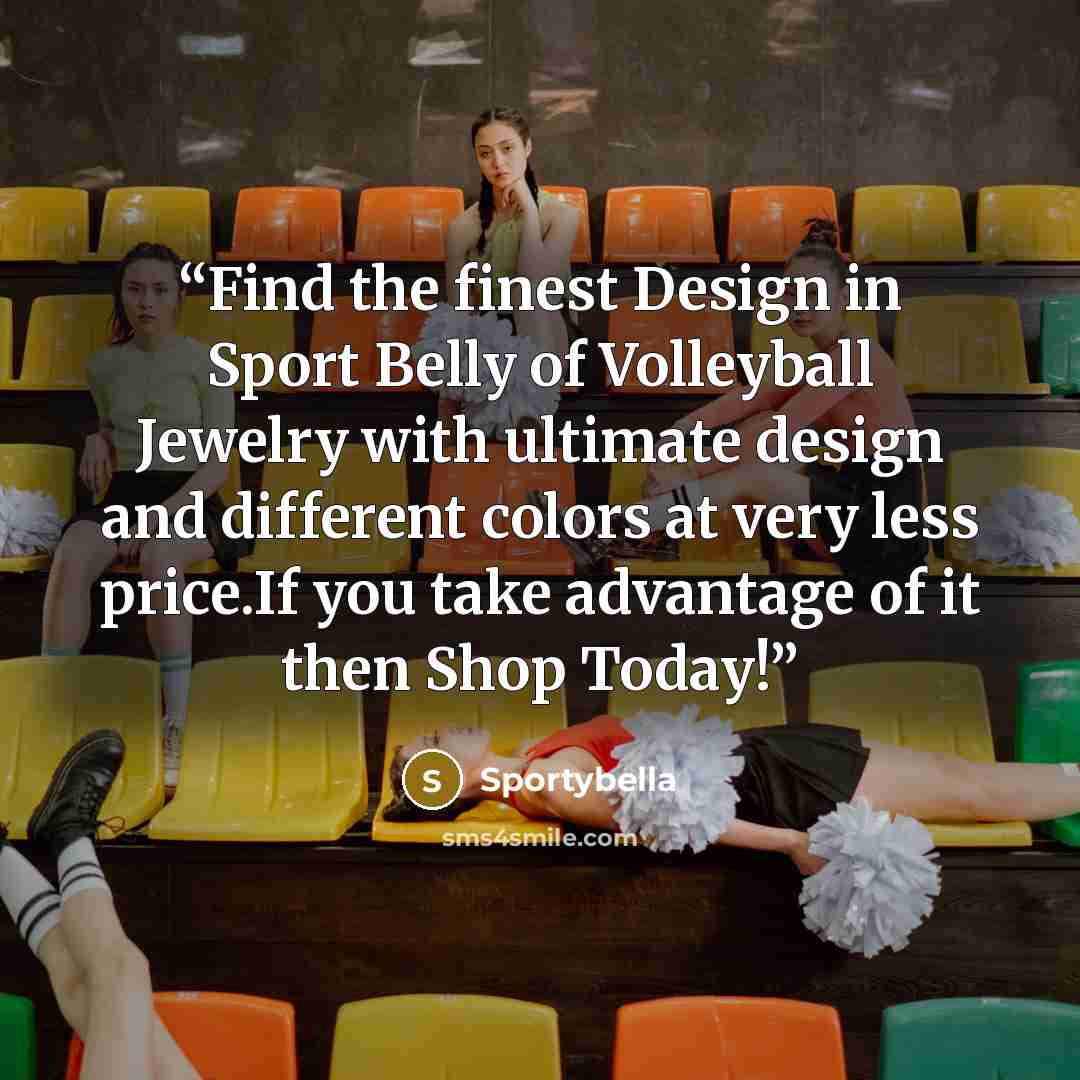 “Find the finest Design in Sport Belly of Volleyball Jewelry with ultimate design and different colors at very less price.If you take advantage of it then Shop Today!” quote by Sportybella