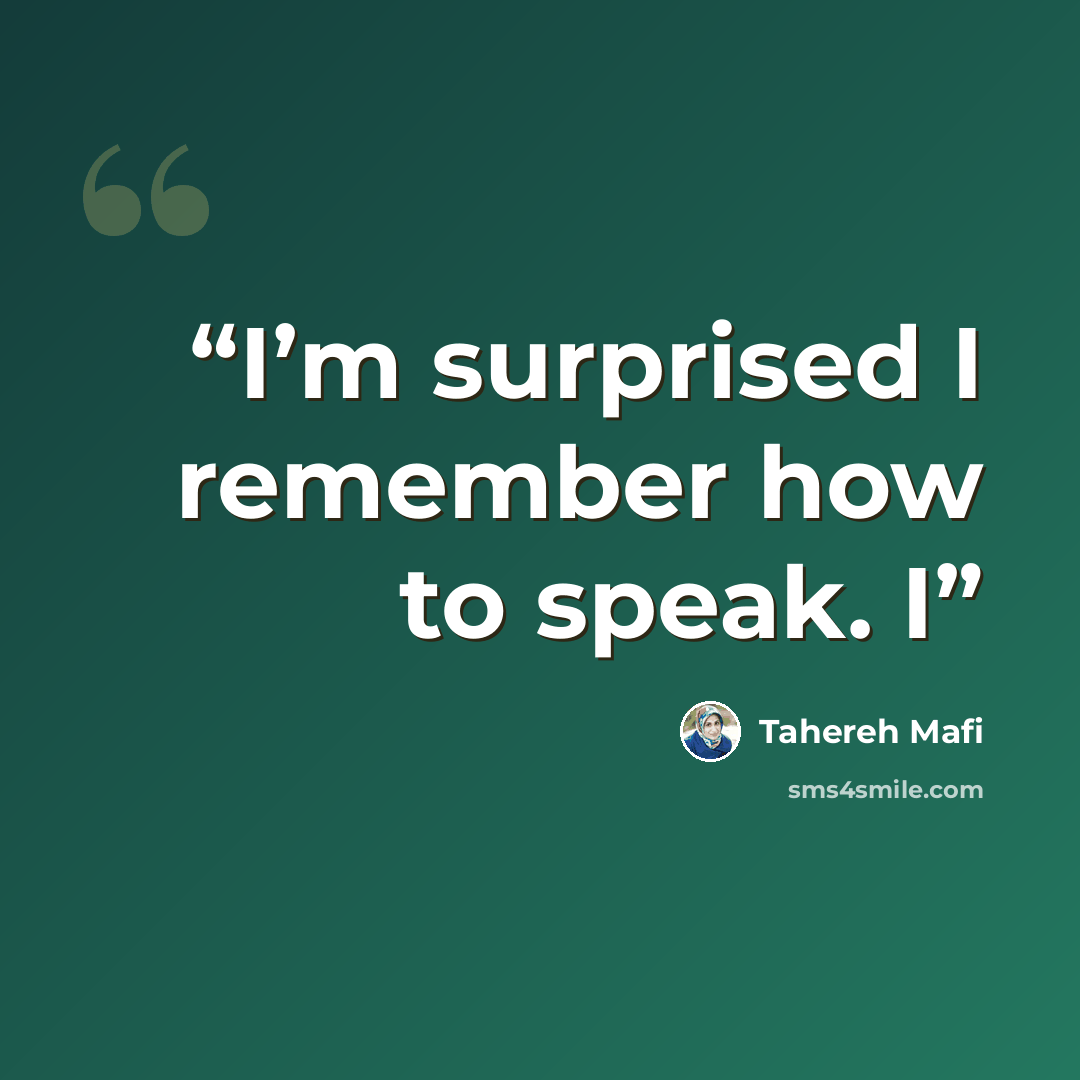 “I’m surprised I remember how to speak. I” quote by Tahereh Mafi