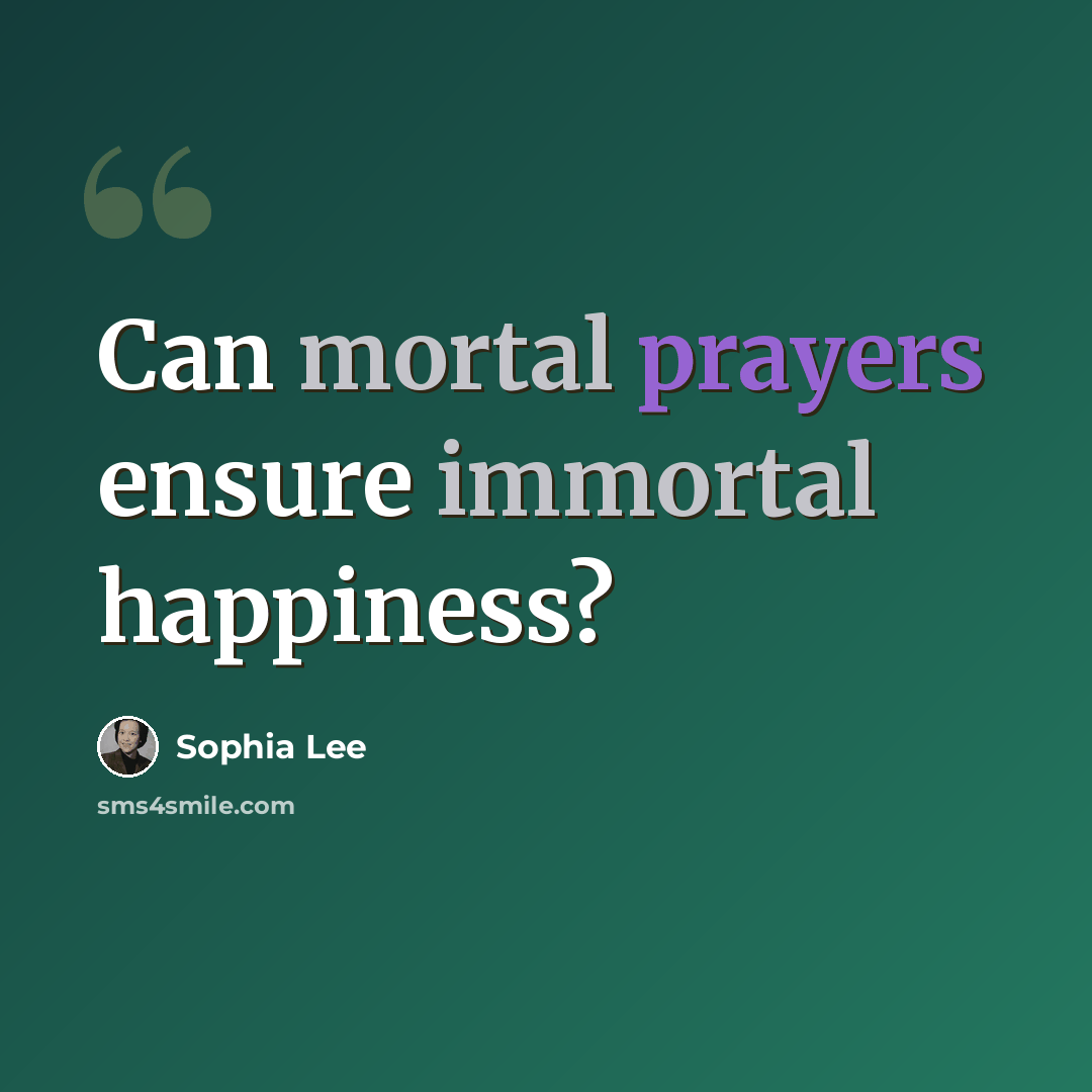 “Can mortal prayers ensure immortal happiness?” quote by Sophia Lee