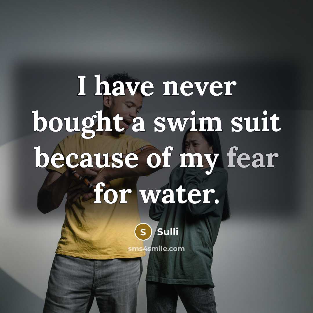 “I have never bought a swim suit because of my fear for water.” quote by Sulli