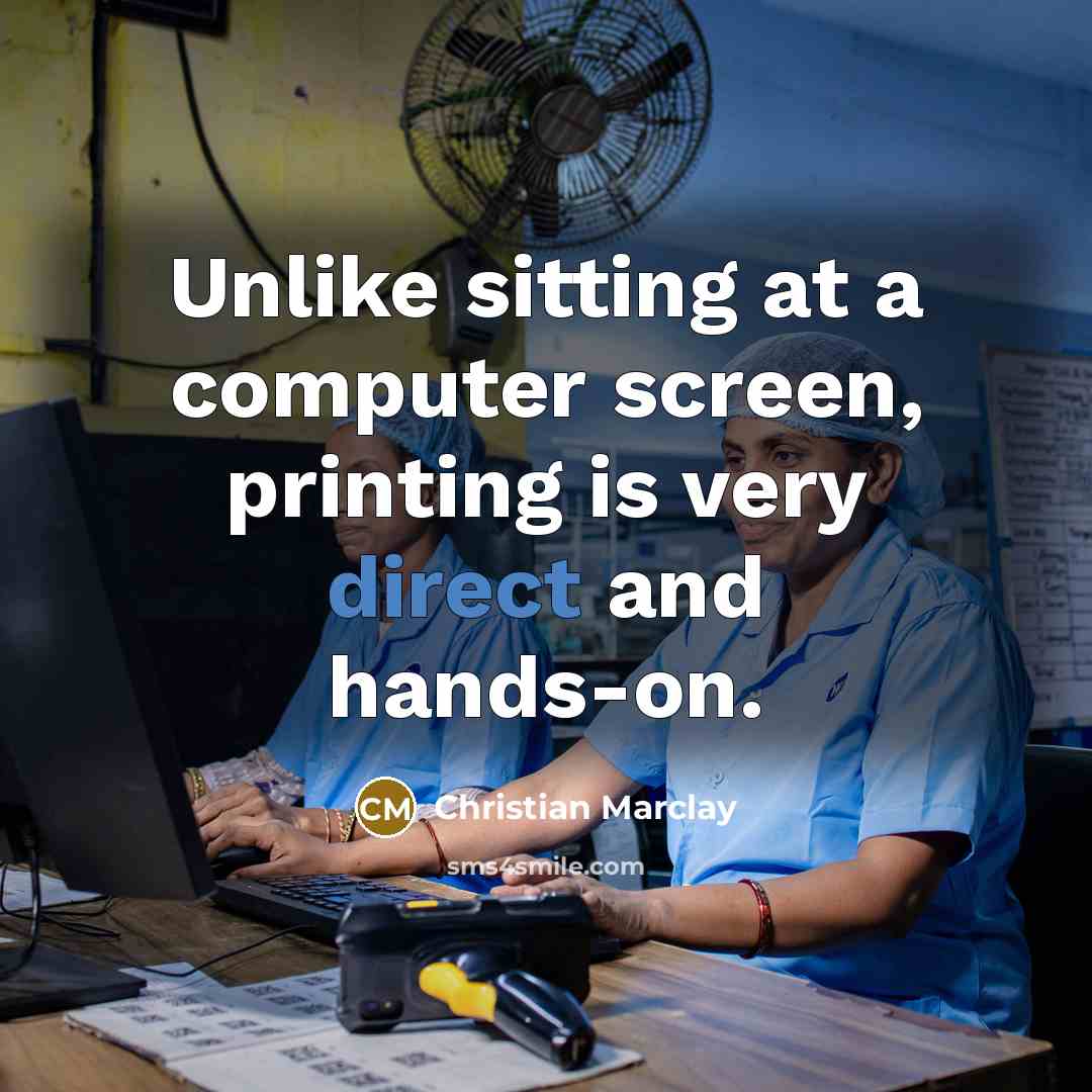 “Unlike sitting at a computer screen, printing is very direct and hands-on.” quote by Christian Marclay