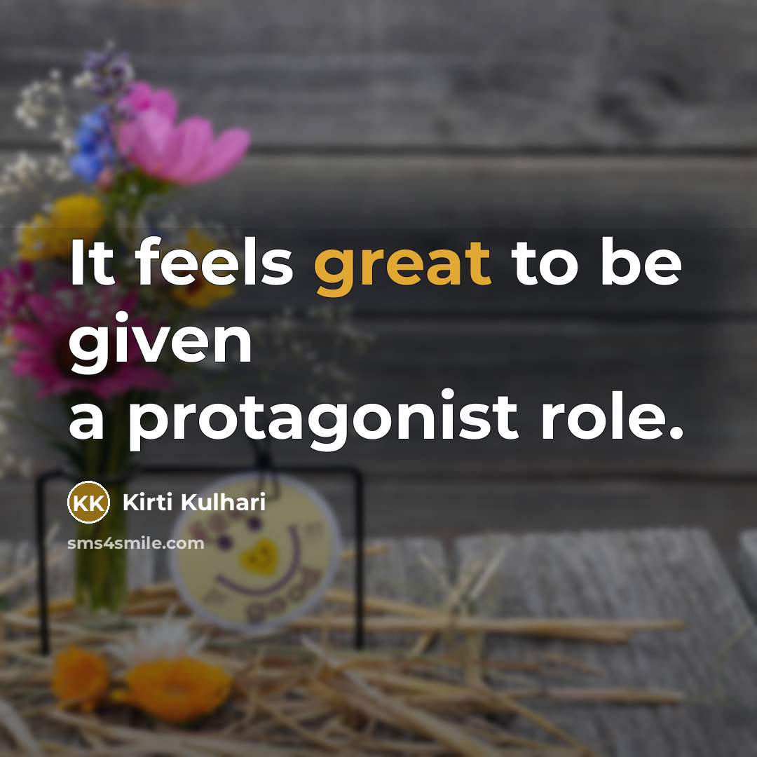 “It feels great to be given a protagonist role.” quote by Kirti Kulhari